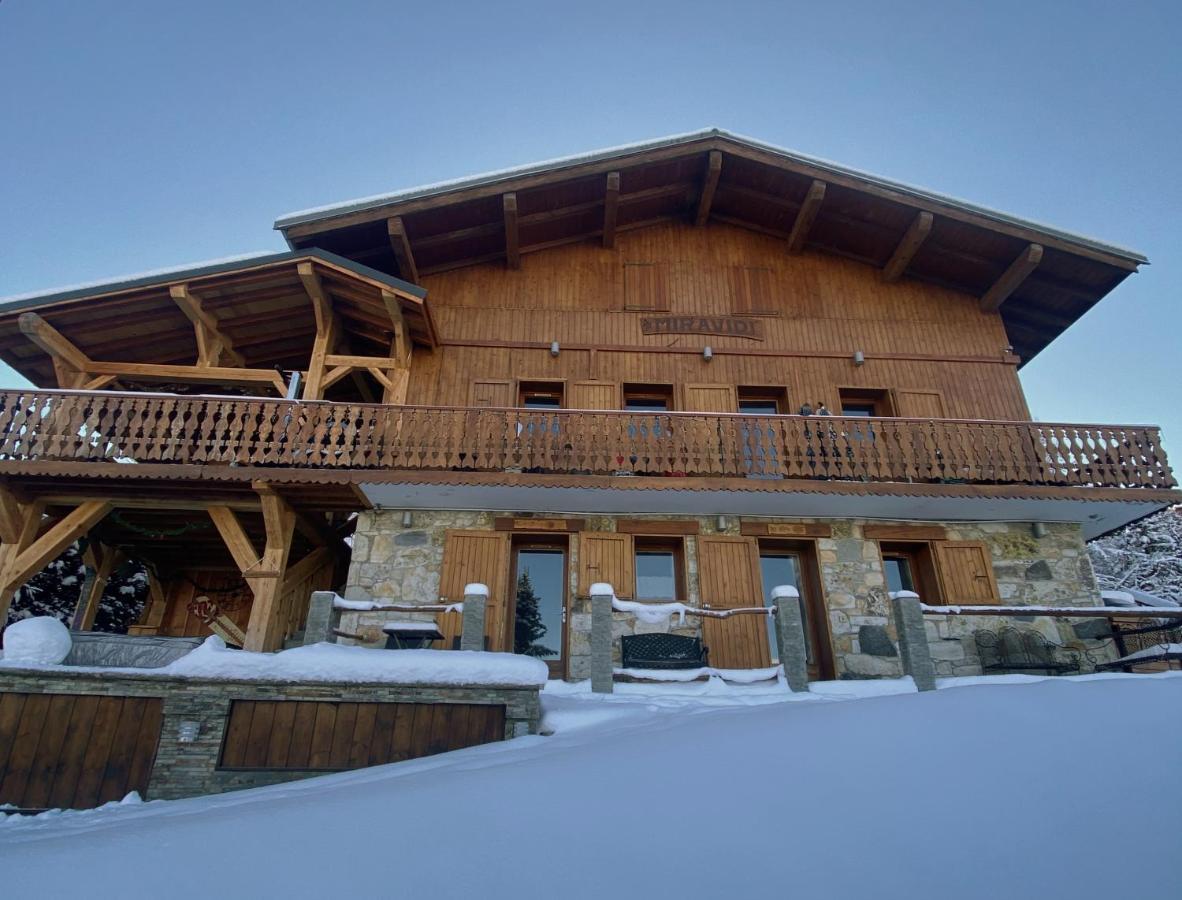 Chalet Miravidi, Montchavin-La Plagne, Jacuzzi & Sauna Екстериор снимка